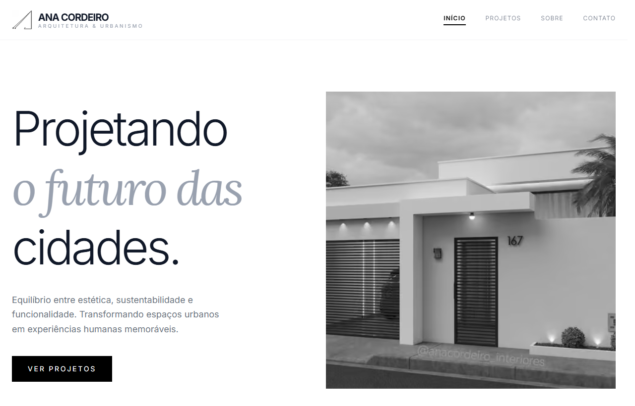 Ana Cordeiro — Arquitetura
