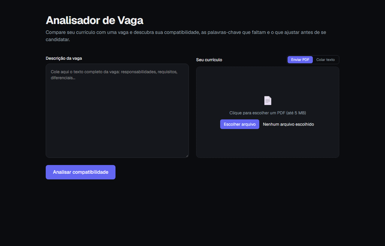 Analisador de Vagas