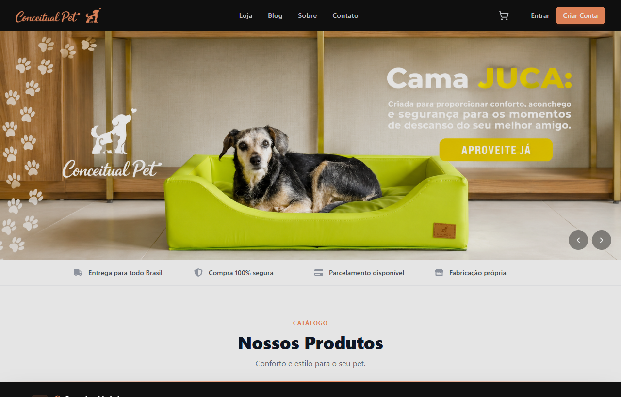 E-commerce — Conceitual Pet